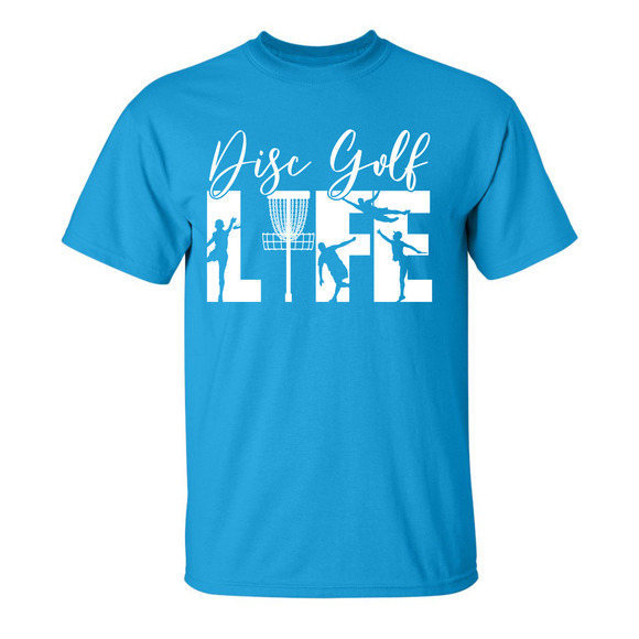 Disc Golf T Shirt DISCGOLF LIFE Discgolfer Discgolfing Shirt - Picture 9 of 16